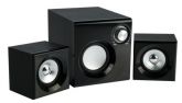 CAIXA DE SOM SUBWOFFER PRETA C3 TECH M.SP-222 BS 2.1